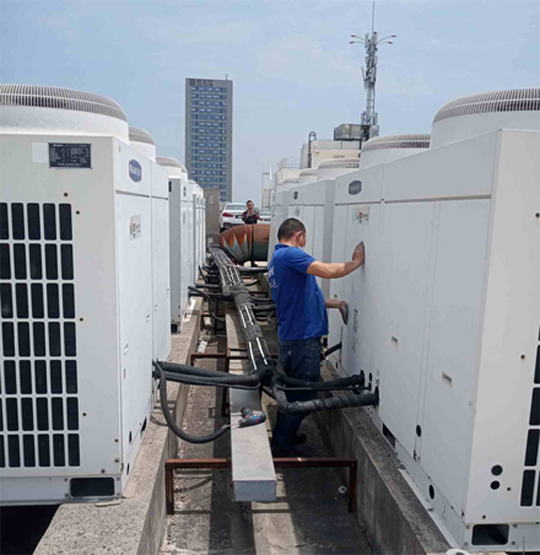 长岭中央空调制热和不制冷系统维修方法